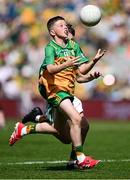 13 July 2025; Jack Dowds, Glenswilly National School, Glenswilly, Donegal, representing Donegal, during the GAA INTO Cumann na mBunscol Respect Exhibition Go Games match at the GAA Football All-Ireland Senior Championship semi-final match between Meath and Donegal at Croke Park in Dublin. Photo by Seb Daly/Sportsfile