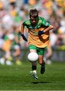 13 July 2025; Oisin Carr, St Francis National School, Barnesmore, Donegal, representing Donegal, during the GAA INTO Cumann na mBunscol Respect Exhibition Go Games match at the GAA Football All-Ireland Senior Championship semi-final match between Meath and Donegal at Croke Park in Dublin. Photo by Seb Daly/Sportsfile