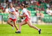 13 July 2025; Chloe McCaffrey of Tyrone during the TG4 All-Ireland Ladies Football Intermediate Championship semi-final match between Tyrone and Westmeath at Avant Money Páirc Sean Mac Diarmada in Carrick-on-Shannon, Leitrim. Photo by Matt Browne/Sportsfile