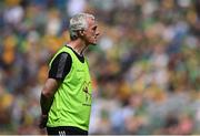 13 July 2025; Donegal manager Jim McGuinness before the GAA Football All-Ireland Senior Championship semi-final match between Meath and Donegal at Croke Park in Dublin. Photo by Seb Daly/Sportsfile