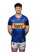 29 March 2025; Andrew Ormond poses for a portrait during a Tipperary hurling squad portraits session at the Horse and Jockey Hotel in Tipperary. Photo by Piaras Ó Mídheach/Sportsfile