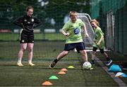 14 July 2025; Cian Daly at a MiWadi FAI Football Camp at Tullamore Town FC in Tullamore, Offaly. Photo by Piaras Ó Mídheach/Sportsfile