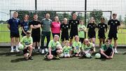 14 July 2025; Republic of Ireland U21's head coach Jim Crawford pictured with players and coaches at a MiWadi FAI Football Camp at Tullamore Town FC in Tullamore, Offaly. Photo by Piaras Ó Mídheach/Sportsfile