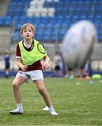 14 July 2025; Will O'Brien during a Bank of Ireland Leinster Rugby Summer Camp at Energia Park in Dublin. Photo by Piaras Ó Mídheach/Sportsfile