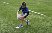 14 July 2025; Henry Mitchell during a Bank of Ireland Leinster Rugby Summer Camp at Energia Park in Dublin. Photo by Piaras Ó Mídheach/Sportsfile