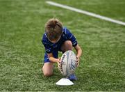 14 July 2025; Henry Mitchell during a Bank of Ireland Leinster Rugby Summer Camp at Energia Park in Dublin. Photo by Piaras Ó Mídheach/Sportsfile