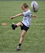 14 July 2025; Ben Rooney during a Bank of Ireland Leinster Rugby Summer Camp at Energia Park in Dublin. Photo by Piaras Ó Mídheach/Sportsfile