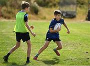 14 July 2025; Adam Tolan during a Bank of Ireland Leinster Rugby Summer Camp at Balbriggan RFC in Dublin. Photo by Piaras Ó Mídheach/Sportsfile