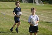 14 July 2025; Hugo McGovern during a Bank of Ireland Leinster Rugby Summer Camp at Balbriggan RFC in Dublin. Photo by Piaras Ó Mídheach/Sportsfile