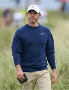 14 July 2025; Rory McIlroy of Northern Ireland during a practice round at Royal Portrush Golf Club in Portrush, Antrim, ahead of The 153rd Open Championship. Photo by Ramsey Cardy/Sportsfile