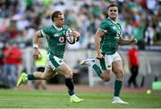 12 July 2025; Craig Casey, left, and Alex Kendellen of Ireland during the International Rugby Test match between Portugal and Ireland at Estádio Nacional do Jamor in Lisbon, Portugal. Photo by David Fitzgerald/Sportsfile