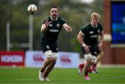 15 July 2025; Jack Conan, left, and Jac Morgan during a British & Irish Lions squad training session at the Churchie School in Brisbane, Australia. Photo by Brendan Moran/Sportsfile