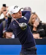 15 July 2025; Tom McKibbin of Northern Ireland during a practice round at Royal Portrush Golf Club in Portrush, Antrim, ahead of The 153rd Open Championship. Photo by Ramsey Cardy/Sportsfile