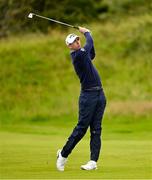 15 July 2025; Tom McKibbin of Northern Ireland during a practice round at Royal Portrush Golf Club in Portrush, Antrim, ahead of The 153rd Open Championship. Photo by Ramsey Cardy/Sportsfile