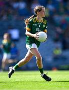 13 July 2025; Sive O'Callaghan, Scoil Naomh Pádraig Girls National School, Ballyroan, Dublin, representing Meath, during the GAA INTO Cumann na mBunscol Respect Exhibition Go Games match at the GAA Football All-Ireland Senior Championship semi-final match between Meath and Donegal at Croke Park in Dublin. Photo by Piaras Ó Mídheach/Sportsfile