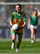13 July 2025; Kate Donaghy, St. Colmcille's, Claudy, Derry, representing Donegal, during the GAA INTO Cumann na mBunscol Respect Exhibition Go Games match at the GAA Football All-Ireland Senior Championship semi-final match between Meath and Donegal at Croke Park in Dublin. Photo by Piaras Ó Mídheach/Sportsfile