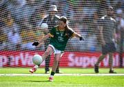 13 July 2025; Sara Donegan, Bennekerry National School, Bennekerry, Carlow, representing Meath,  during the GAA INTO Cumann na mBunscol Respect Exhibition Go Games match at the GAA Football All-Ireland Senior Championship semi-final match between Meath and Donegal at Croke Park in Dublin. Photo by Piaras Ó Mídheach/Sportsfile