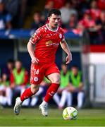 9 July 2025; Ali Coote of Shelbourne during the UEFA Champions League First Qualifying Round first leg match between Shelbourne and Linfield at Tolka Park in Dublin. Photo by Ben McShane/Sportsfile