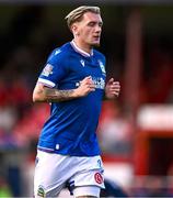 9 July 2025; Callumn Morrison of Linfield during the UEFA Champions League First Qualifying Round first leg match between Shelbourne and Linfield at Tolka Park in Dublin. Photo by Ben McShane/Sportsfile