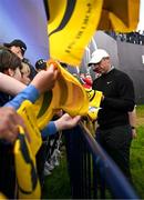 15 July 2025; Rory McIlroy of Northern Ireland with supporters during a practice round at Royal Portrush Golf Club in Portrush, Antrim, ahead of The 153rd Open Championship. Photo by Ramsey Cardy/Sportsfile