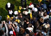 15 July 2025; Rory McIlroy of Northern Ireland with supporters during a practice round at Royal Portrush Golf Club in Portrush, Antrim, ahead of The 153rd Open Championship. Photo by Ramsey Cardy/Sportsfile
