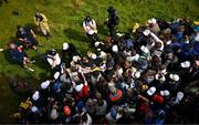 15 July 2025; Rory McIlroy of Northern Ireland with supporters during a practice round at Royal Portrush Golf Club in Portrush, Antrim, ahead of The 153rd Open Championship. Photo by Ramsey Cardy/Sportsfile
