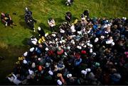 15 July 2025; Rory McIlroy of Northern Ireland with supporters during a practice round at Royal Portrush Golf Club in Portrush, Antrim, ahead of The 153rd Open Championship. Photo by Ramsey Cardy/Sportsfile
