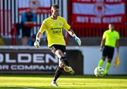 10 July 2025; FC Hegelmann goalkeeper Vincentas Šarkauskas during the UEFA Conference League First Qualifying Round first leg match between St Patrick's Athletic and FC Hegelmann at Richmond Park in Dublin. Photo by Ben McShane/Sportsfile