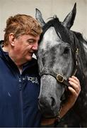 16 July 2025; Horse trainer John ‘Shark’ Hanlon in attendance at the announcement of BOYLE Sports and Galway Races new multi-year partnership extension at John ‘Shark’ Hanlon’s Yard’ Fenniscourt in Muine Bheag, Carlow. Photo by Shauna Clinton/Sportsfile