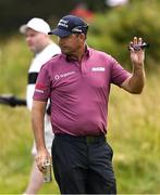 15 July 2025; Padraig Harrington of Ireland during a practice round at Royal Portrush Golf Club in Portrush, Antrim, ahead of The 153rd Open Championship. Photo by Ramsey Cardy/Sportsfile