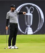 15 July 2025; Dustin Johnson of USA during a practice round at Royal Portrush Golf Club in Portrush, Antrim, ahead of The 153rd Open Championship. Photo by Ramsey Cardy/Sportsfile