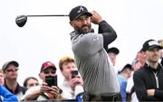 15 July 2025; Dustin Johnson of USA during a practice round at Royal Portrush Golf Club in Portrush, Antrim, ahead of The 153rd Open Championship. Photo by Ramsey Cardy/Sportsfile