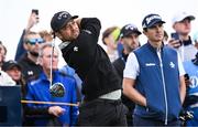 15 July 2025; Xander Schauffele of USA during a practice round at Royal Portrush Golf Club in Portrush, Antrim, ahead of The 153rd Open Championship. Photo by Ramsey Cardy/Sportsfile