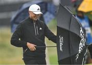 15 July 2025; Ludvig Aberg of Sweden during a practice round at Royal Portrush Golf Club in Portrush, Antrim, ahead of The 153rd Open Championship. Photo by Ramsey Cardy/Sportsfile