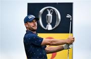 15 July 2025; Laurie Canter of England during a practice round at Royal Portrush Golf Club in Portrush, Antrim, ahead of The 153rd Open Championship. Photo by Ramsey Cardy/Sportsfile