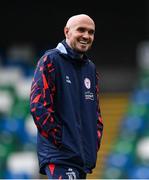 15 July 2025; Head coach Joey O'Brien during a Shelbourne training session at Clearer Twist National Football Stadium at Windsor Park in Belfast. Photo by Stephen McCarthy/Sportsfile