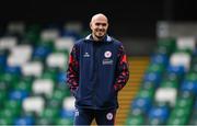 15 July 2025; Head coach Joey O'Brien during a Shelbourne training session at Clearer Twist National Football Stadium at Windsor Park in Belfast. Photo by Stephen McCarthy/Sportsfile