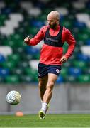 15 July 2025; Mark Coyle during a Shelbourne training session at Clearer Twist National Football Stadium at Windsor Park in Belfast. Photo by Stephen McCarthy/Sportsfile