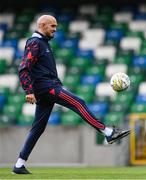 15 July 2025; Head coach Joey O'Brien during a Shelbourne training session at Clearer Twist National Football Stadium at Windsor Park in Belfast. Photo by Stephen McCarthy/Sportsfile