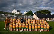 15 July 2025; The Donegal squad before LGFA All-Ireland U16 C Championship final match between Donegal and Leitrim at Tempo Maguires GAC in Tempo, Fermanagh. Photo by Ben McShane/Sportsfile