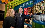 15 July 2025; Sportsfile photographer Ray McManus and Croke Park Museum Events, Education & Retail Manager Julianne McKeigue in attendance at the launch of the GAA Museum’s photographic exhibition, Capturing the Magic of All-Ireland Final Day, held at the Cusack Stand in Croke Park, Dublin. Photo by Sam Barnes/Sportsfile