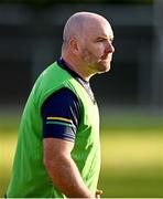 15 July 2025; Leitrim manager Barra McThiarnain during LGFA All-Ireland U16 C Championship final match between Donegal and Leitrim at Tempo Maguires GAC in Tempo, Fermanagh. Photo by Ben McShane/Sportsfile