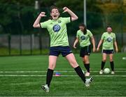 16 July 2025; Aoibheann Brennan during the MiWadi FAI Football Camp at Leixlip United in Collinstown, Kildare. Photo by Piaras Ó Mídheach/Sportsfile