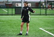 16 July 2025; Coach Eimear Quinn during the MiWadi FAI Football Camp at Leixlip United in Collinstown, Kildare. Photo by Piaras Ó Mídheach/Sportsfile