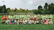16 July 2025; Children during the MiWadi FAI Football Camp at Leixlip United in Collinstown, Kildare. Photo by Piaras Ó Mídheach/Sportsfile