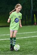 16 July 2025; Amy Mooney during the MiWadi FAI Football Camp at Leixlip United in Collinstown, Kildare. Photo by Piaras Ó Mídheach/Sportsfile