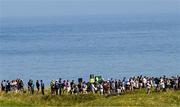 16 July 2025; Fans look on during a practice round at Royal Portrush Golf Club in Portrush, Antrim, ahead of The 153rd Open Championship. Photo by Ramsey Cardy/Sportsfile