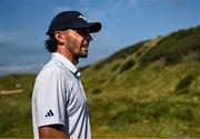 16 July 2025; Marco Penge of England on the seventh tee box during a practice round at Royal Portrush Golf Club in Portrush, Antrim, ahead of The 153rd Open Championship. Photo by Ramsey Cardy/Sportsfile