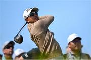 16 July 2025; Sadom Kaewkanjana of Thailand watches his tee shot during a practice round at Royal Portrush Golf Club in Portrush, Antrim, ahead of The 153rd Open Championship. Photo by David Fitzgerald/Sportsfile