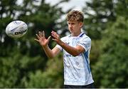 16 July 2025; Jack Mountjoy during the Leinster Rugby School of Excellence at The King's Hospital School in Dublin. Photo by Piaras Ó Mídheach/Sportsfile